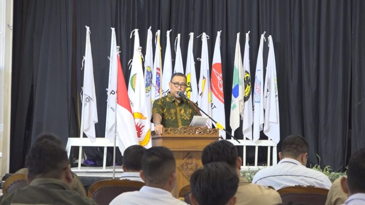 HADIRI RAKOR KONI INHIL, PJ BUPATI HARAP EVALUASI MENUJU PORPROV XI RIAU 2026