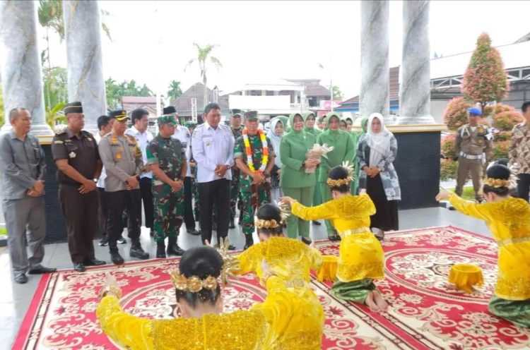 Wakil Bupati Tanjab Barat Dan Forkopimda Sambut Kunker Pangdam II/Sriwijaya