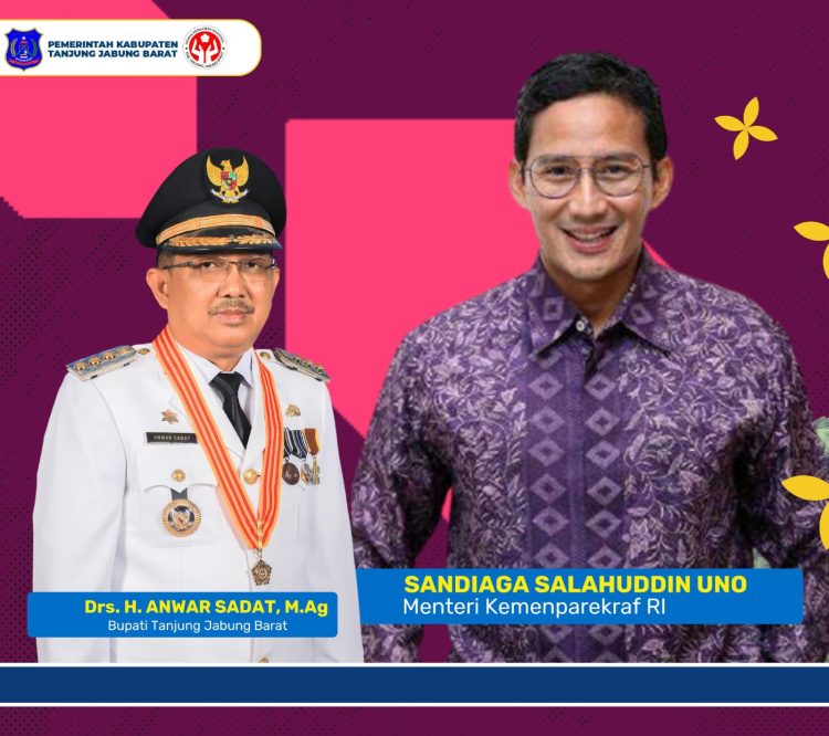 Pemkab Tanjab Barat Datangkan Menparekraf RI, Ini Agendanya
