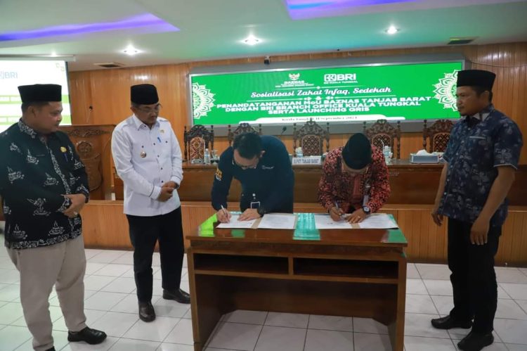 Bupati H. Anwar Sadat Apresiasi Langkah BAZNAS dan BRI Cabang Kuala Tungkal Luncurkan QRIS