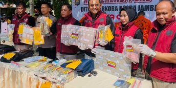 Ungkap Kasus Besar Peredaran Narkotika, Ditresnarkoba Polda Jambi Bongkar Jaringan Terafiliasi Fredy Pratama