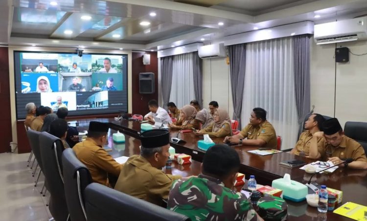 Bupati H. Anwar Sadat Ikuti Rakor Pengendalian Inflasi Bersama Mendagri RI